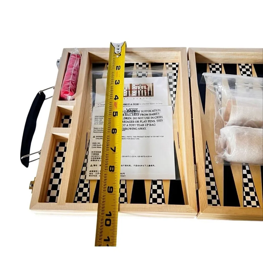 NEW Vans Off the Wall Exclusive Limited Edition Wooden Backgammon Board Game